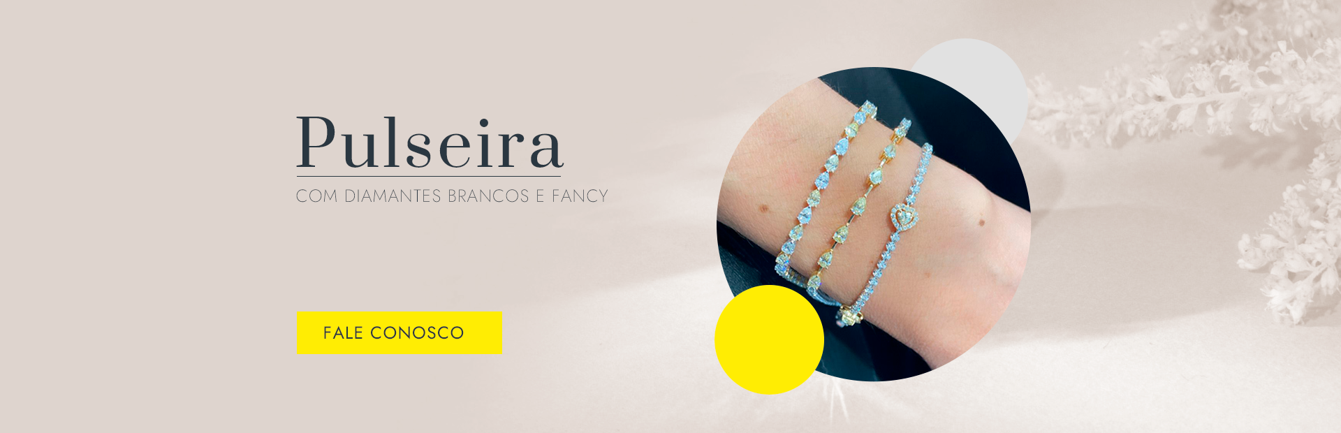 Pulseiras com Diamante