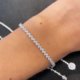 Pulseira em ouro branco com diamantes
