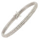 Pulseira em ouro branco com diamantes
