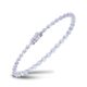 Pulseira em ouro branco com diamantes