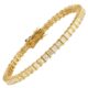 Pulseira em ouro amarelo com diamantes