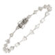 Pulseira em ouro branco com diamantes.
