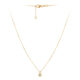 Colar em ouro amarelo com diamante.